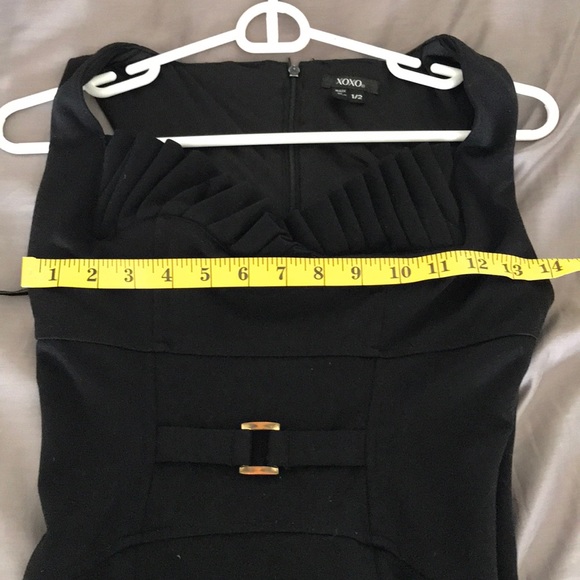 Little Black Dress w/ Ruffle Sweetheart Neckline - Picture 5 of 5